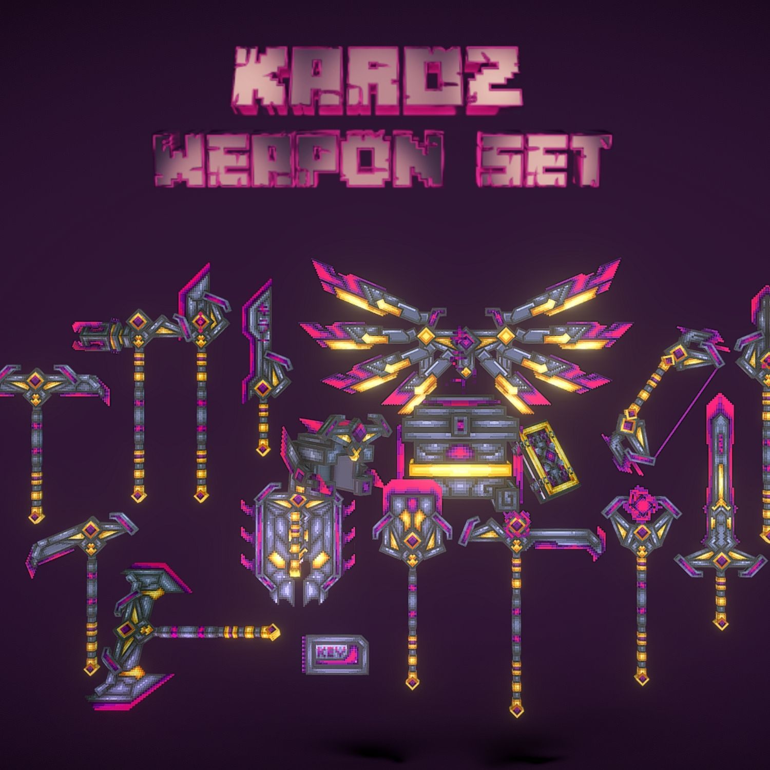 Pacote de Armas e Ferramentas Animadas Karoz Grand
