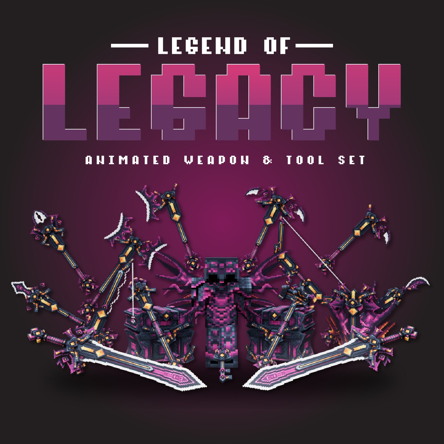 Conjunto de Armas Animadas Pink Legacy